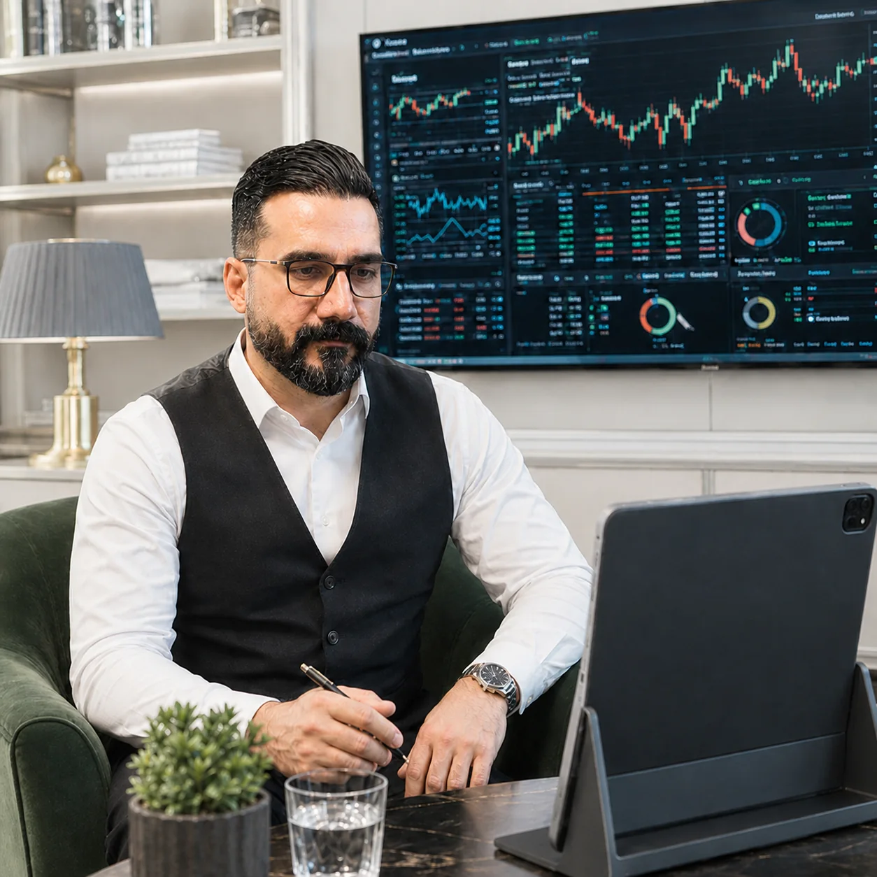 یاسر رضایی در فضای کار و تحلیل بازار